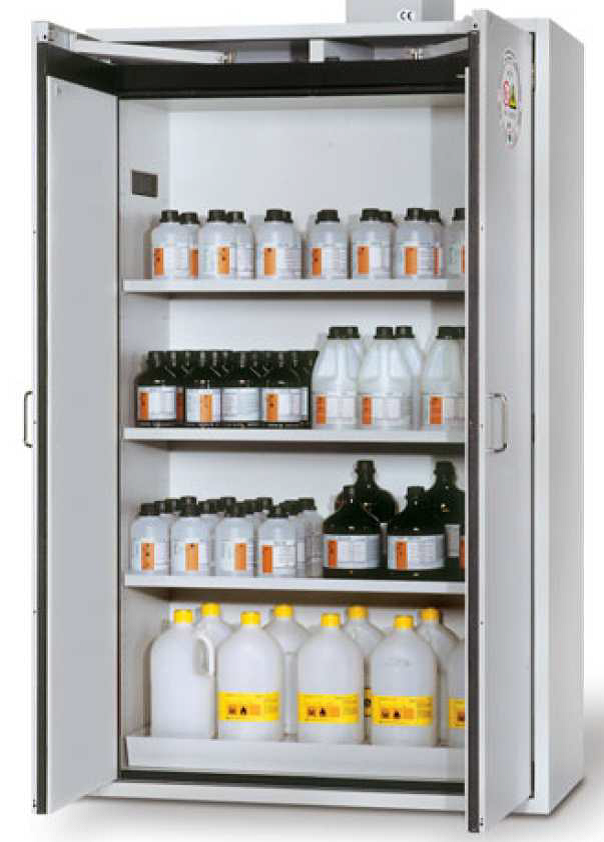 cabinet suitable for combustible chemical storage